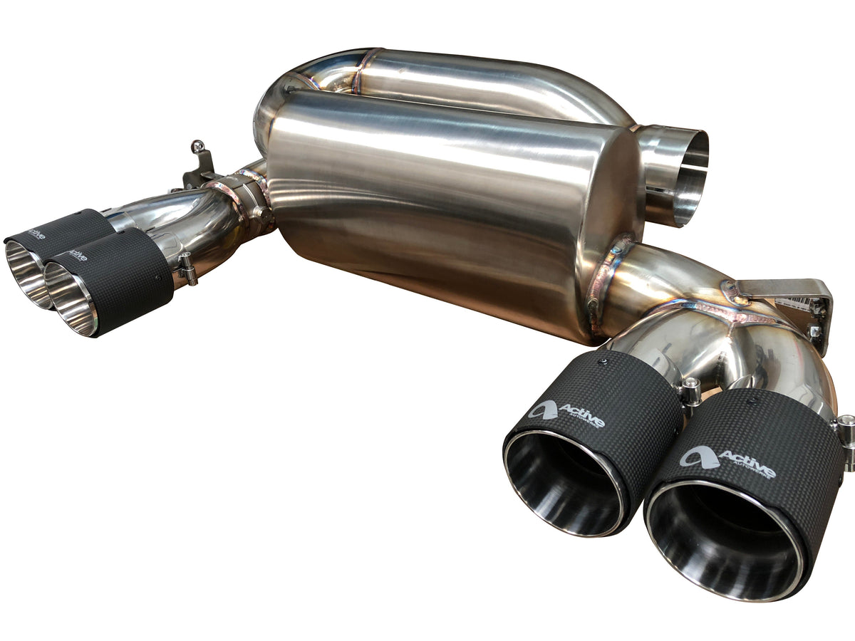 Active Autowerke F8X M3 M4 Signature Exhaust System includes Active F-brace.