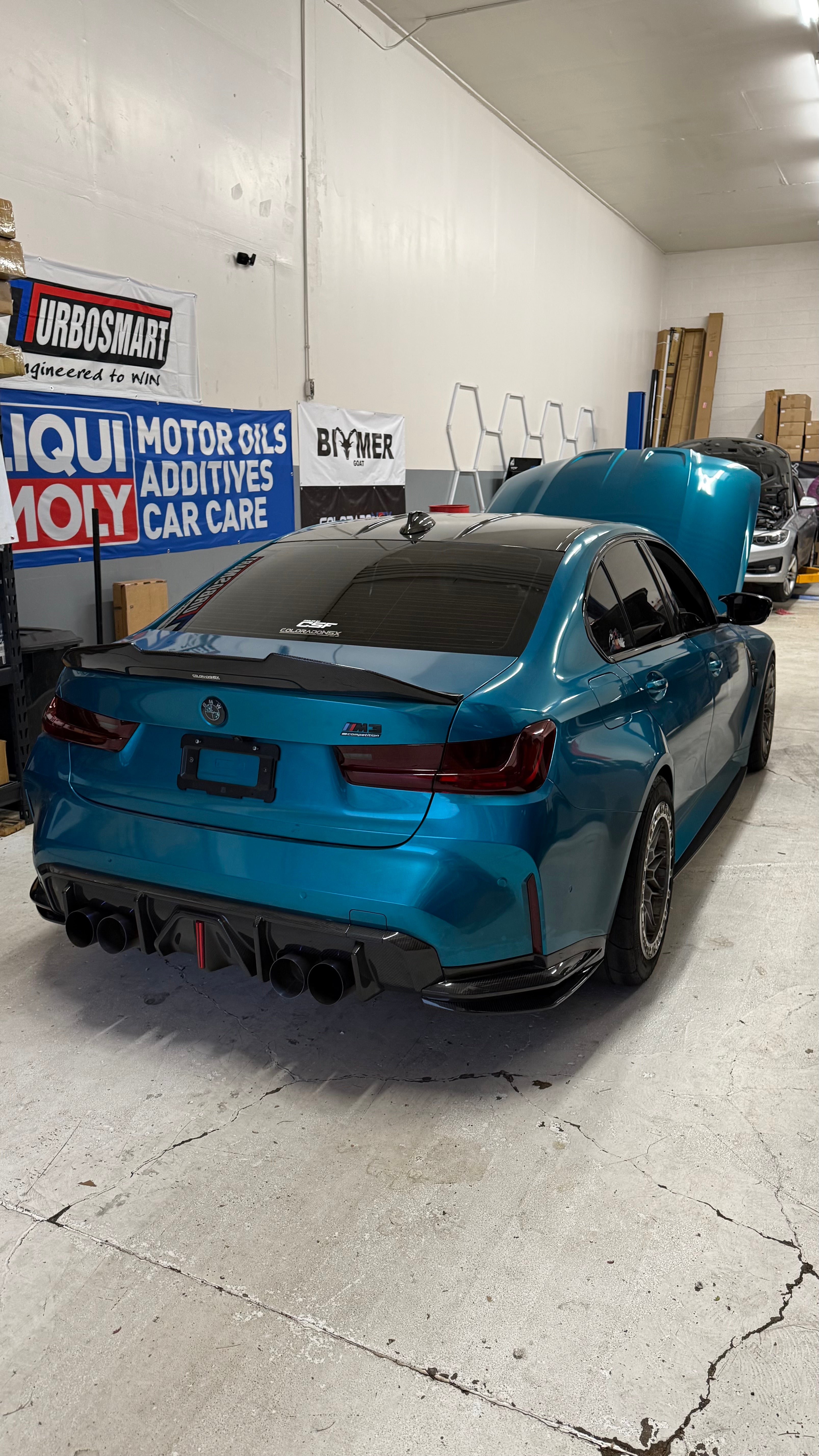 BMW M3 Rear Side Splitters Carbon Fiber (G80/G81) - COLORADO N5X