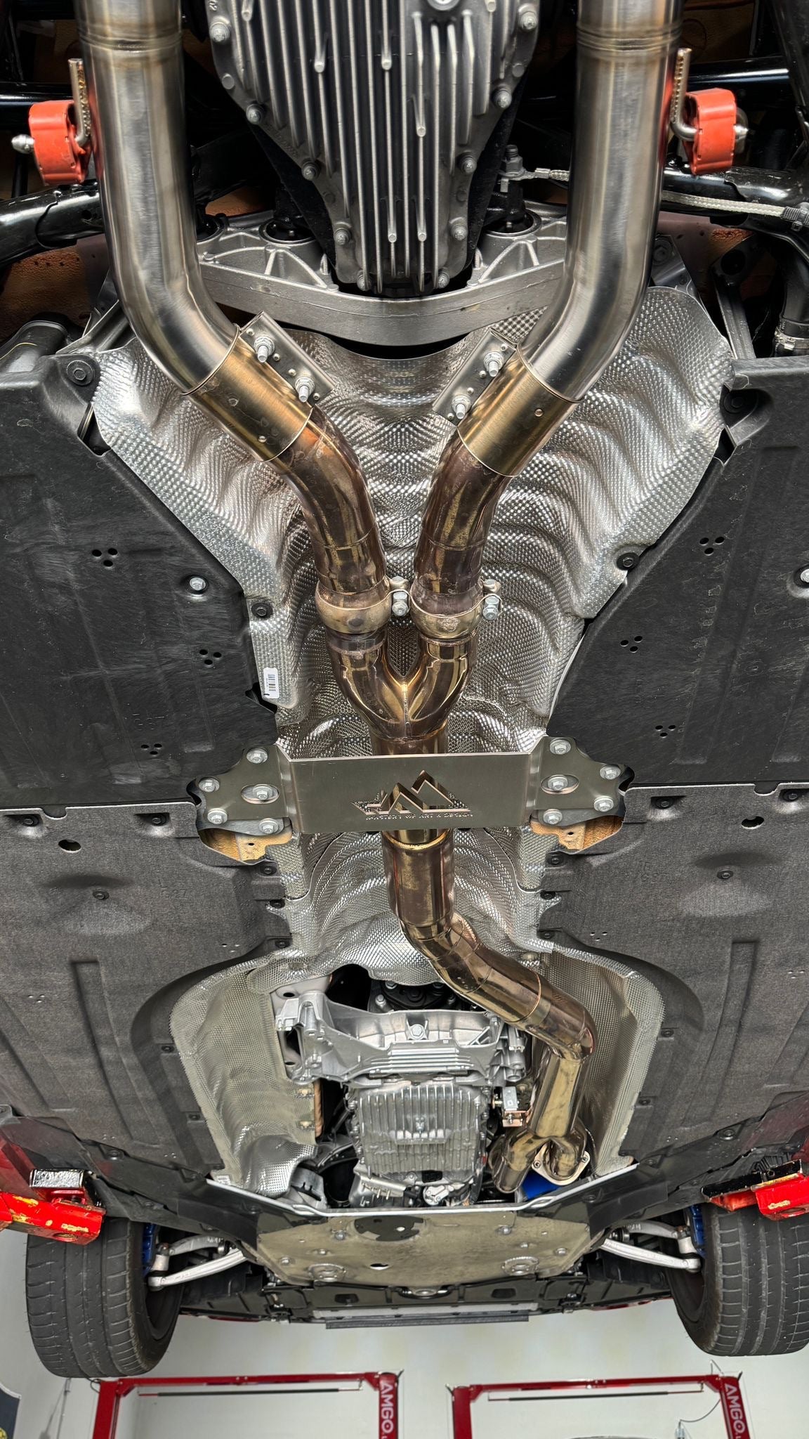 MAD BMW G87 M2 S58 Resonated Single Midpipe (Brace Included) - COLORADO N5X