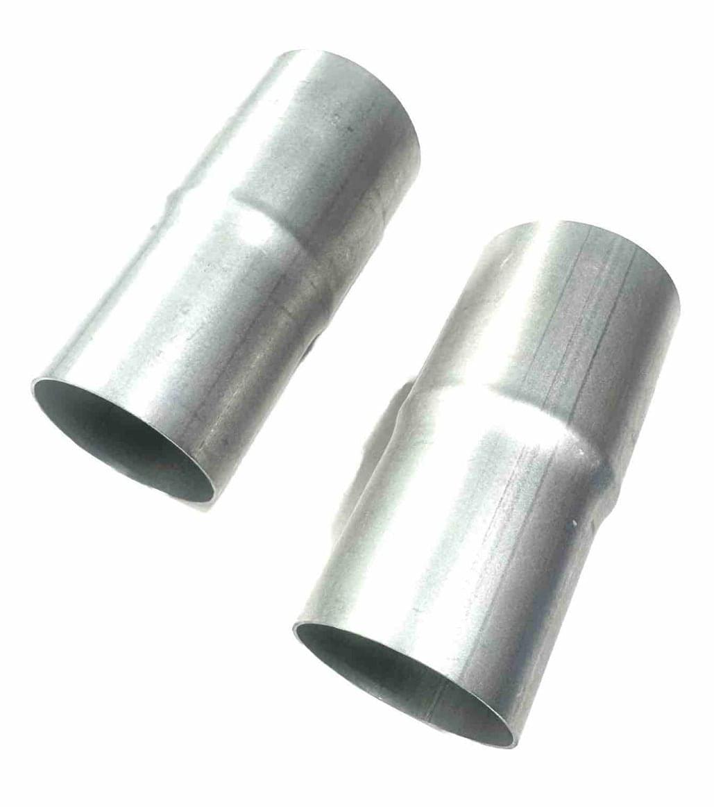 (2) 2 3/4" ID to 2 3/4" OD X 6" Length Stainless Coupler Exhaust Pipe Connector Adapter 304 Stainless Steel.