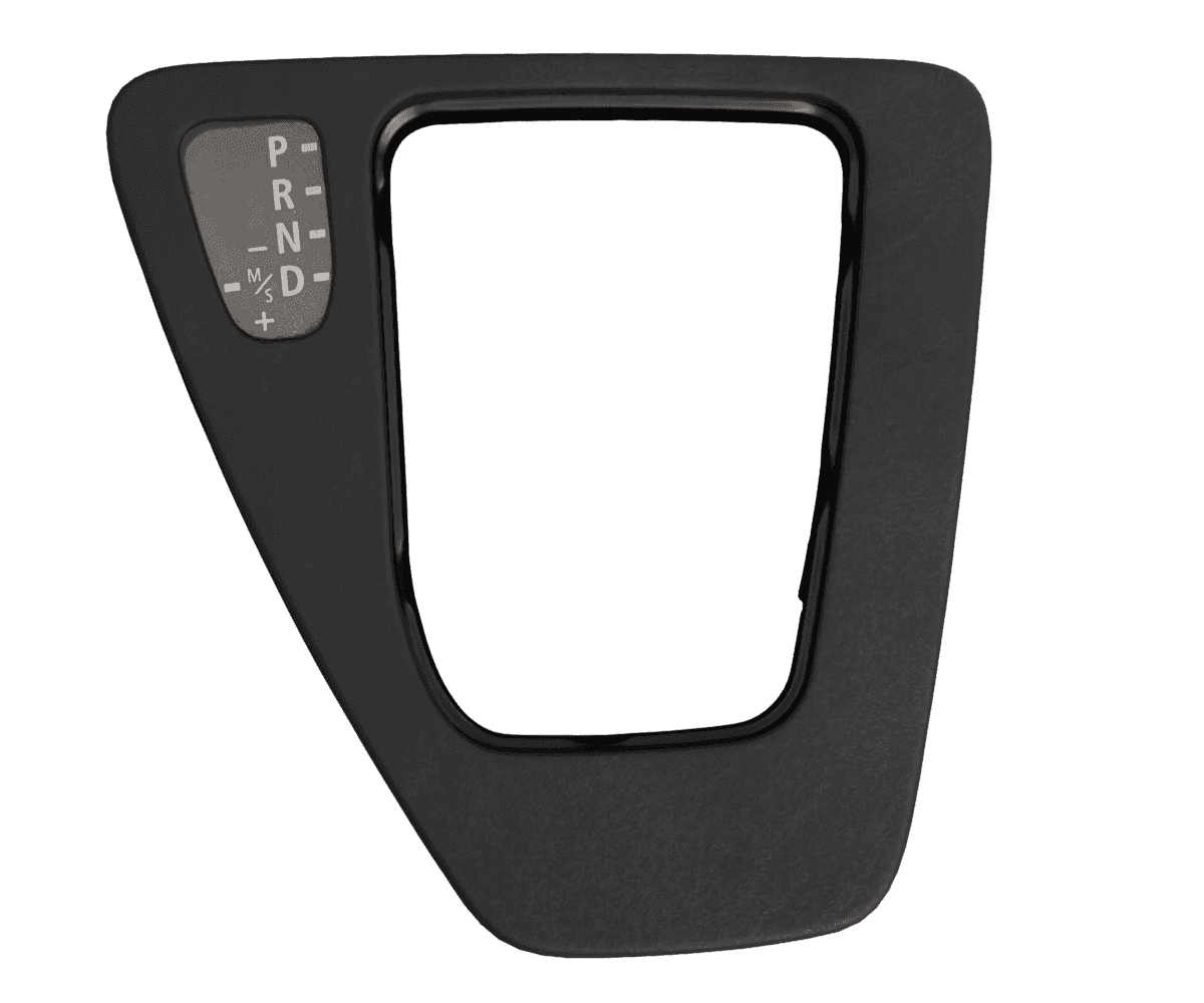06-13 BMW E9X Auto Shift Plate Alcantara Suede.