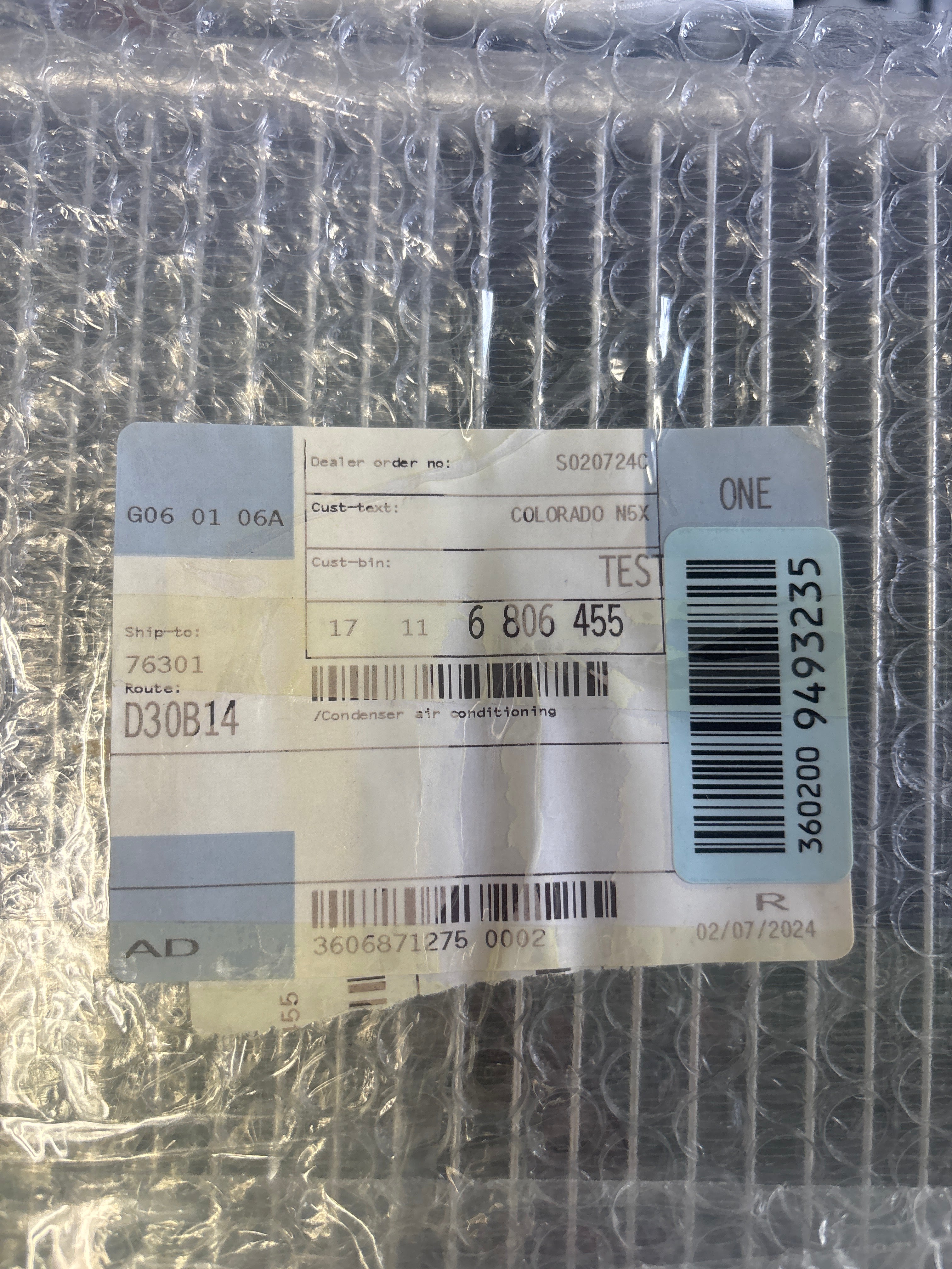 A/C Condenser - BMW - COLORADO N5X