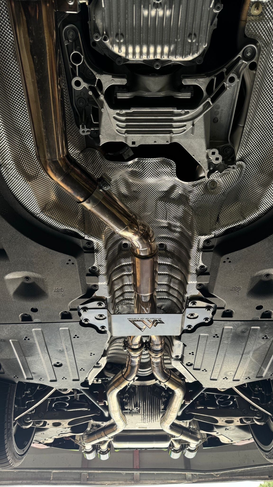 MAD BMW G87 M2 S58 Resonated Single Midpipe (Brace Included) - COLORADO N5X