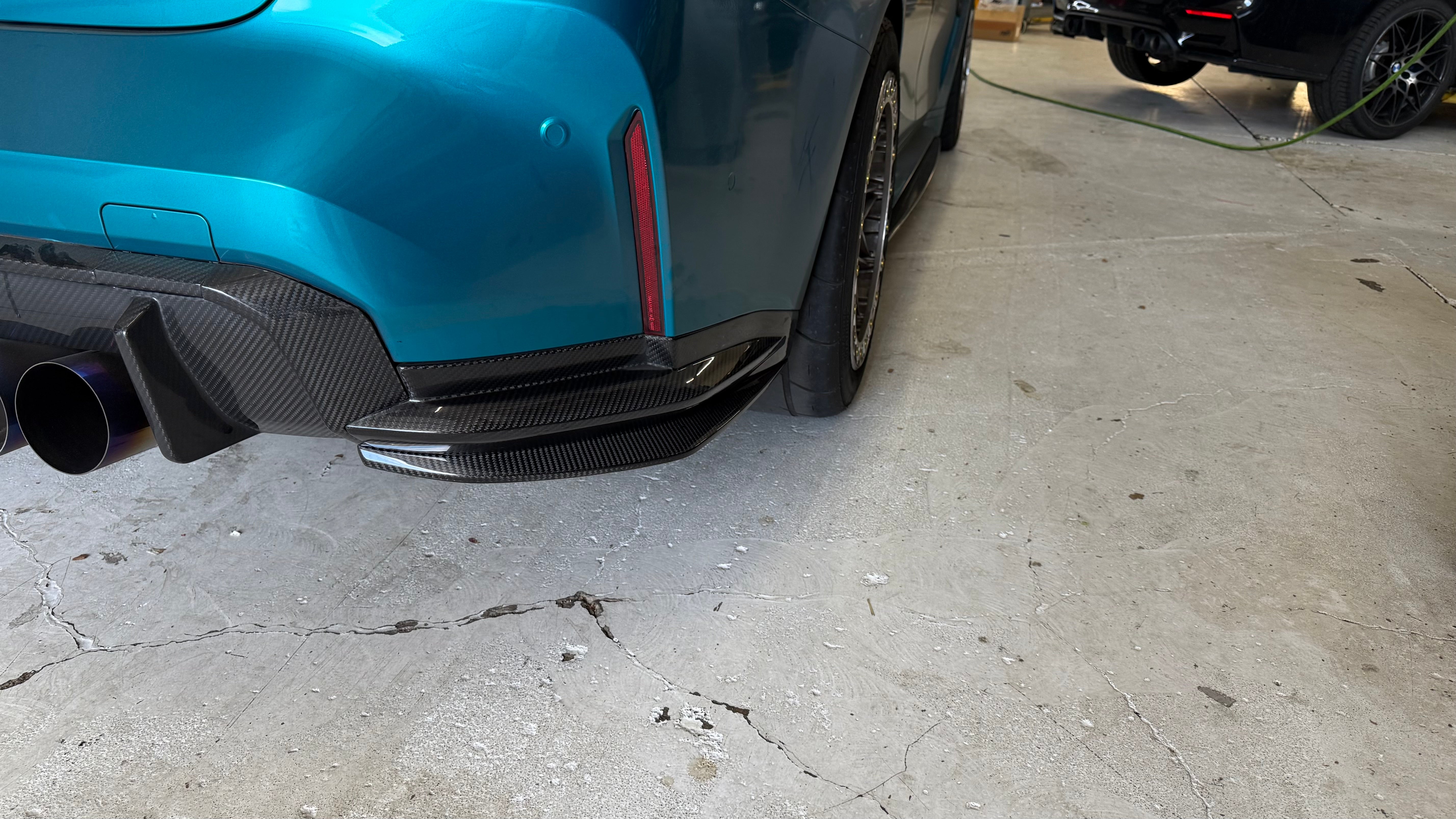 BMW M3 Rear Side Splitters Carbon Fiber (G80/G81) - COLORADO N5X