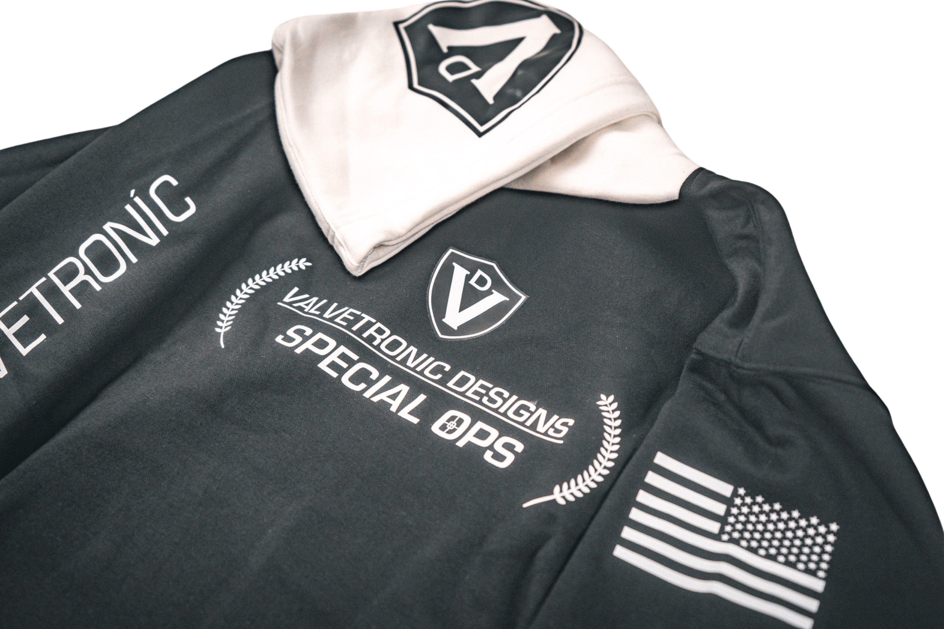 Valvetronic Designs Black & White Hoodie - COLORADO N5X