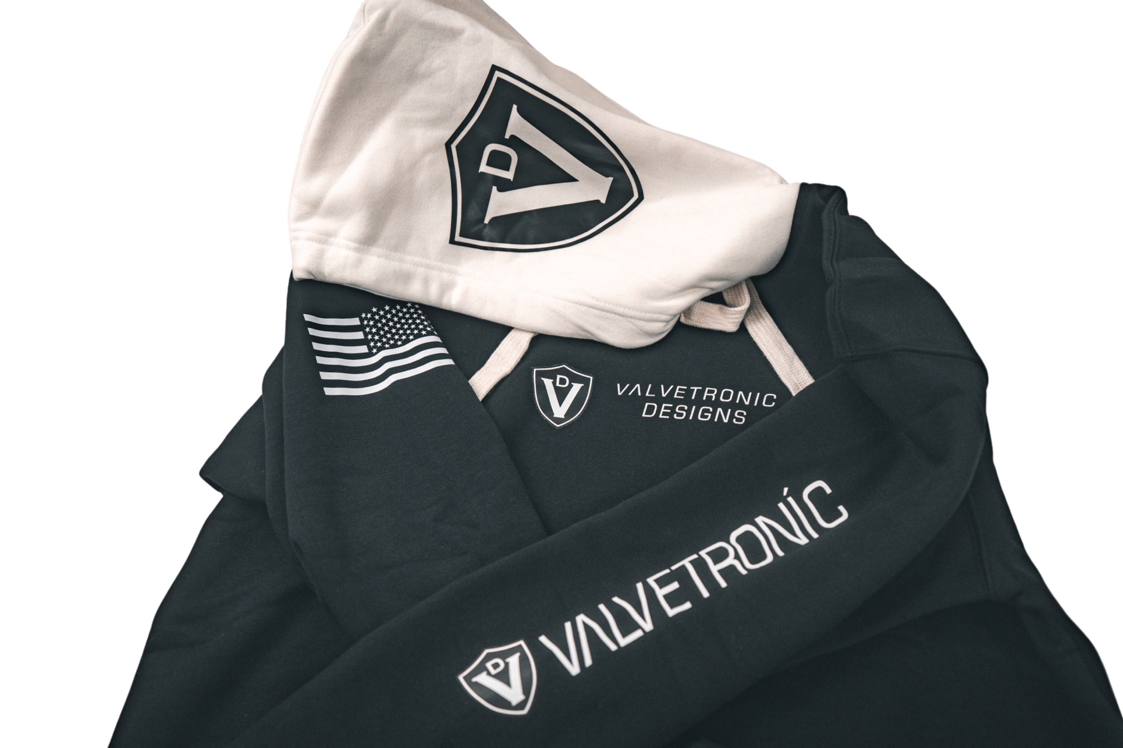 Valvetronic Designs Black & White Hoodie - COLORADO N5X