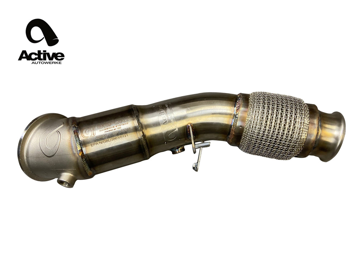 Active Autowerke BMW B46/B48 F3X 230i 330i 430i and G2X 330e GESI Catted Downpipe.