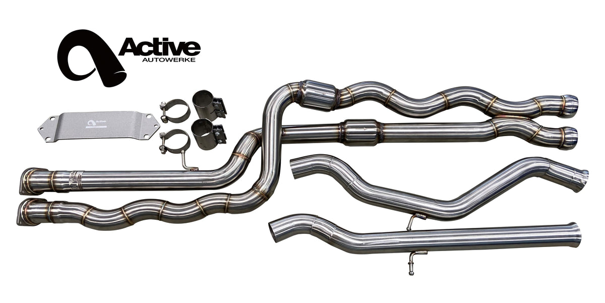 Active Autowerke F8X BMW M3 & M4 Gen 2 Equal Length Midpipe (US Patent 11248511, UK and EU patent 3882441)