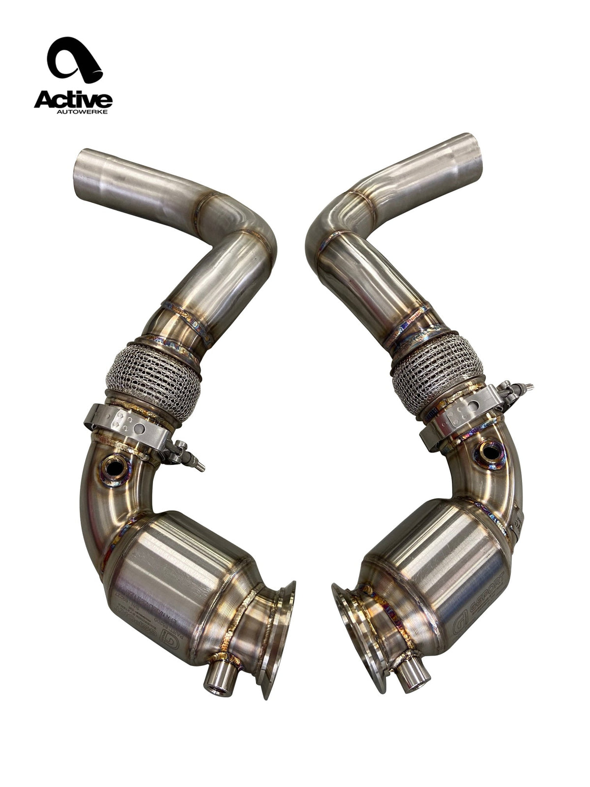 Active Autowerke F90 M5/M8 X5M/X6M Aflow Catted Downpipes.