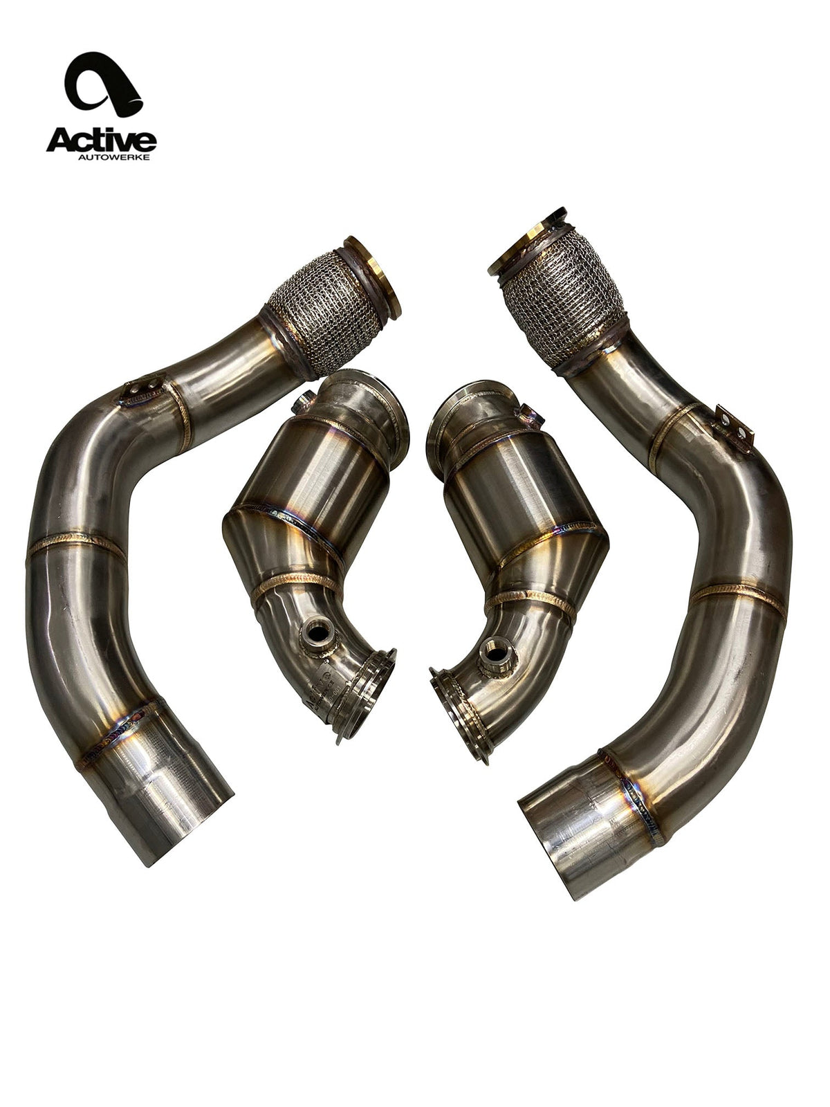 Active Autowerke F90 M5/M8 X5M/X6M GESI Catted Downpipes.