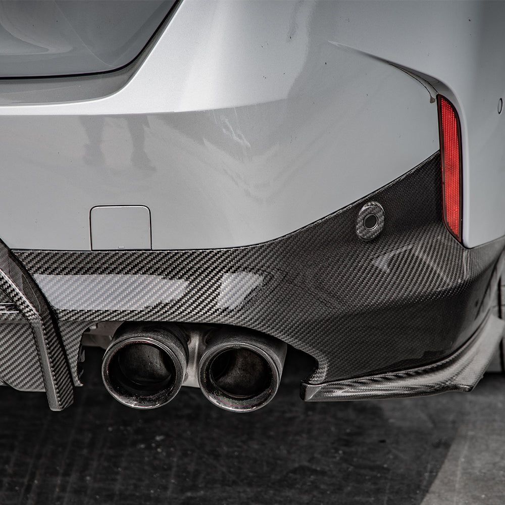 SOOQOO BMW 2 Series G42 Side Diffuser In Prepreg Carbon Fiber — product view 2