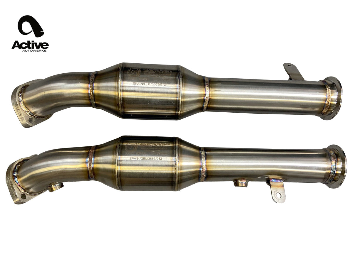 Active Autowerke E9X M3 AFlow Super High Flow Cats Upgrade for Signature X-Pipe