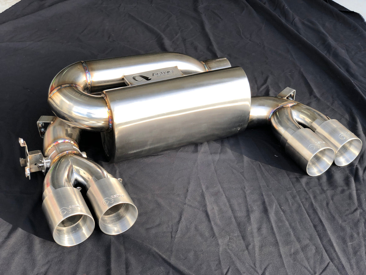 Active Autowerke F8X M3 M4 Signature Exhaust System includes Active F-brace.