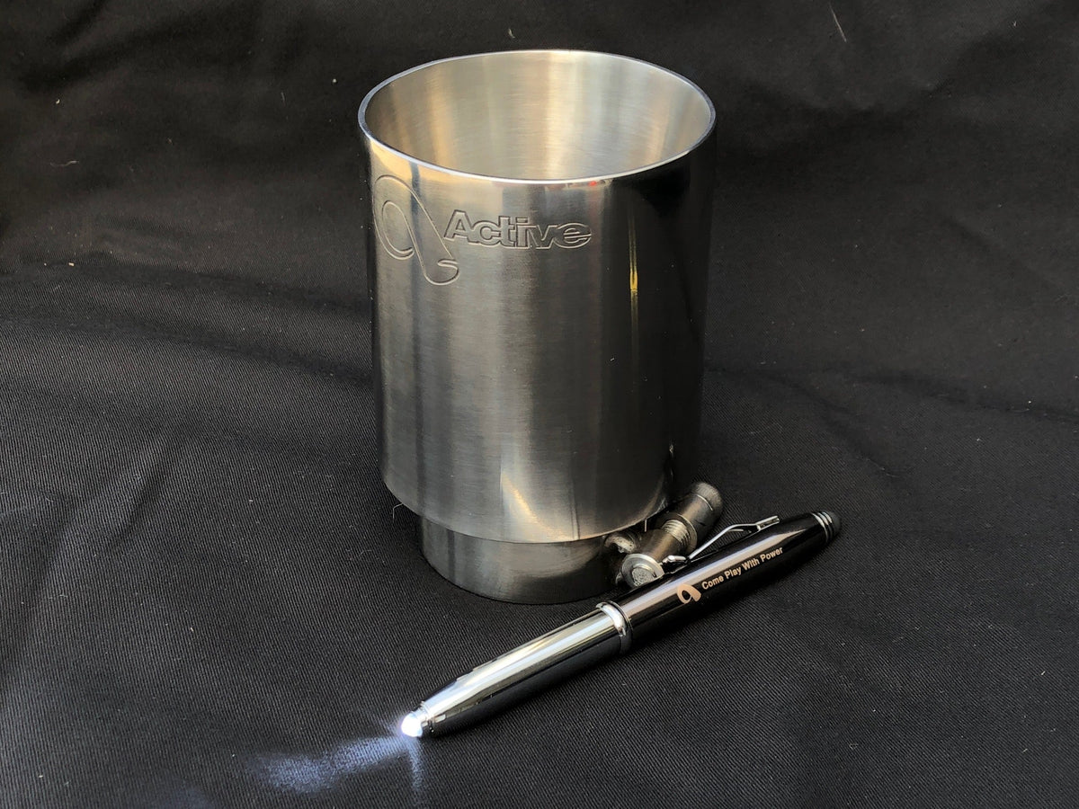 Active Autowerke Signature Exhaust Tip Pen Holder and LED/Ballpoint Combo.