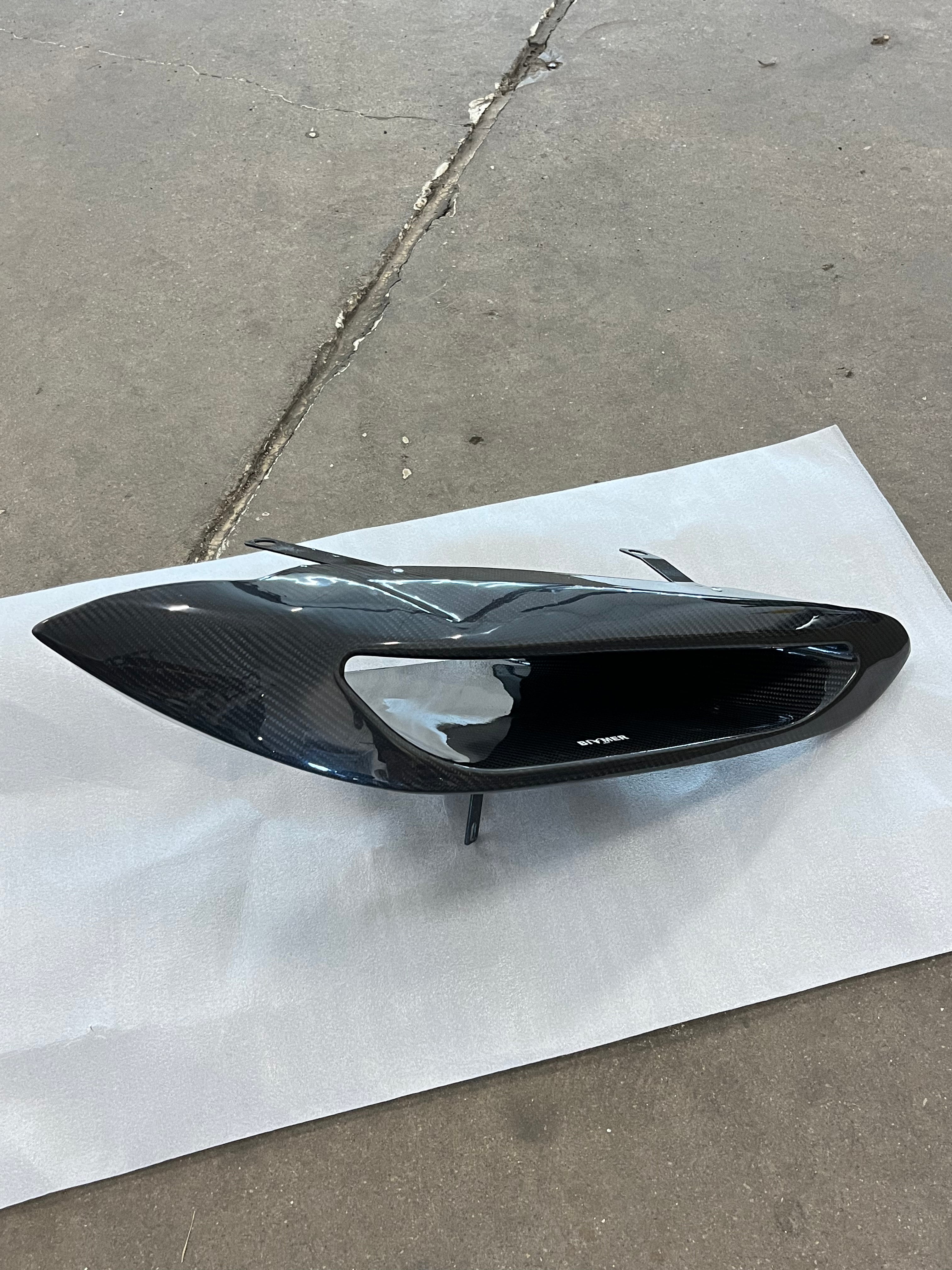 BMW G8X M3 / M4 Headlight Delete Carbon Fiber Cold Air Duct.