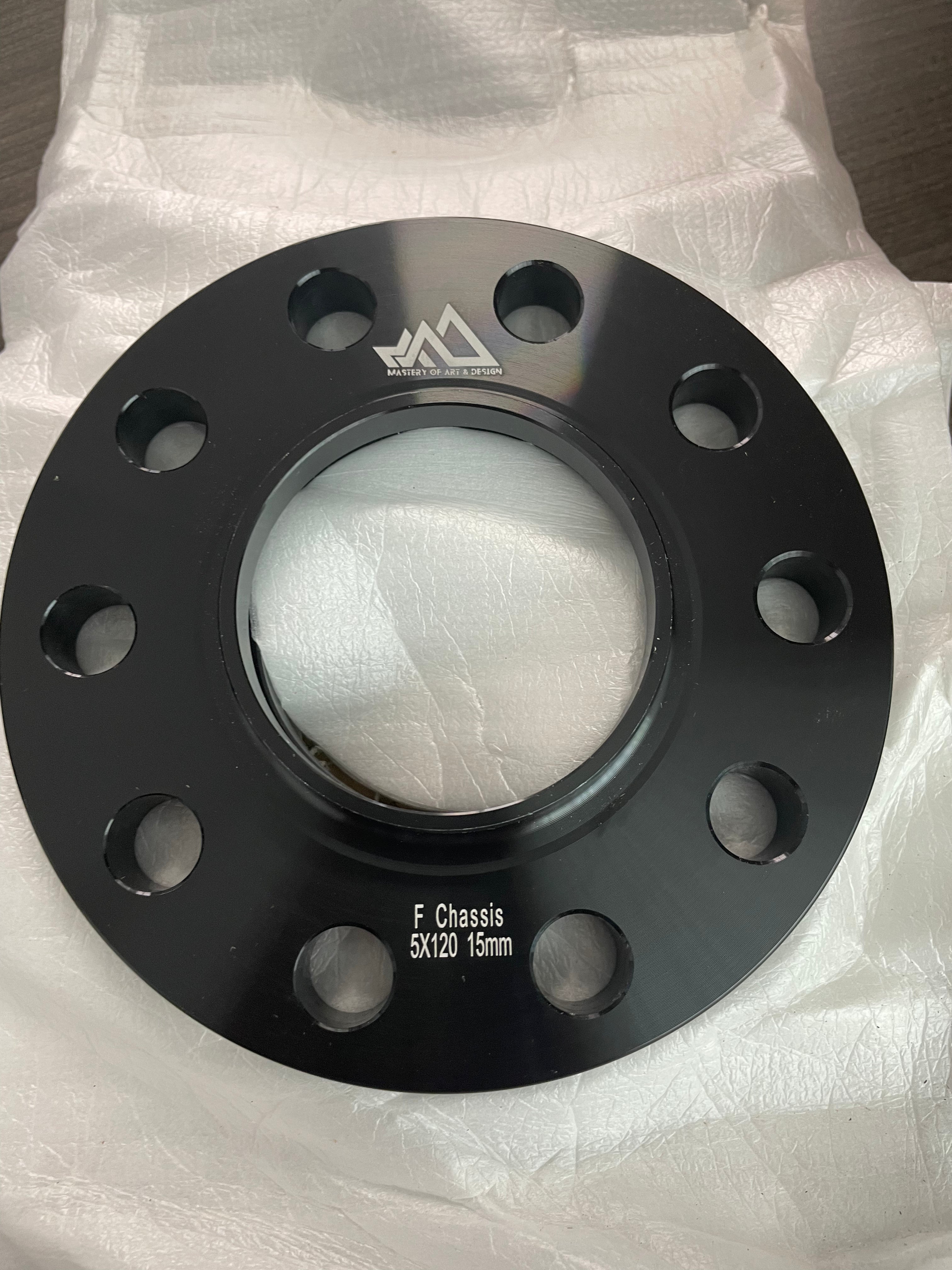 F-Chassis Spacers 5x120 15mm and 12mm.