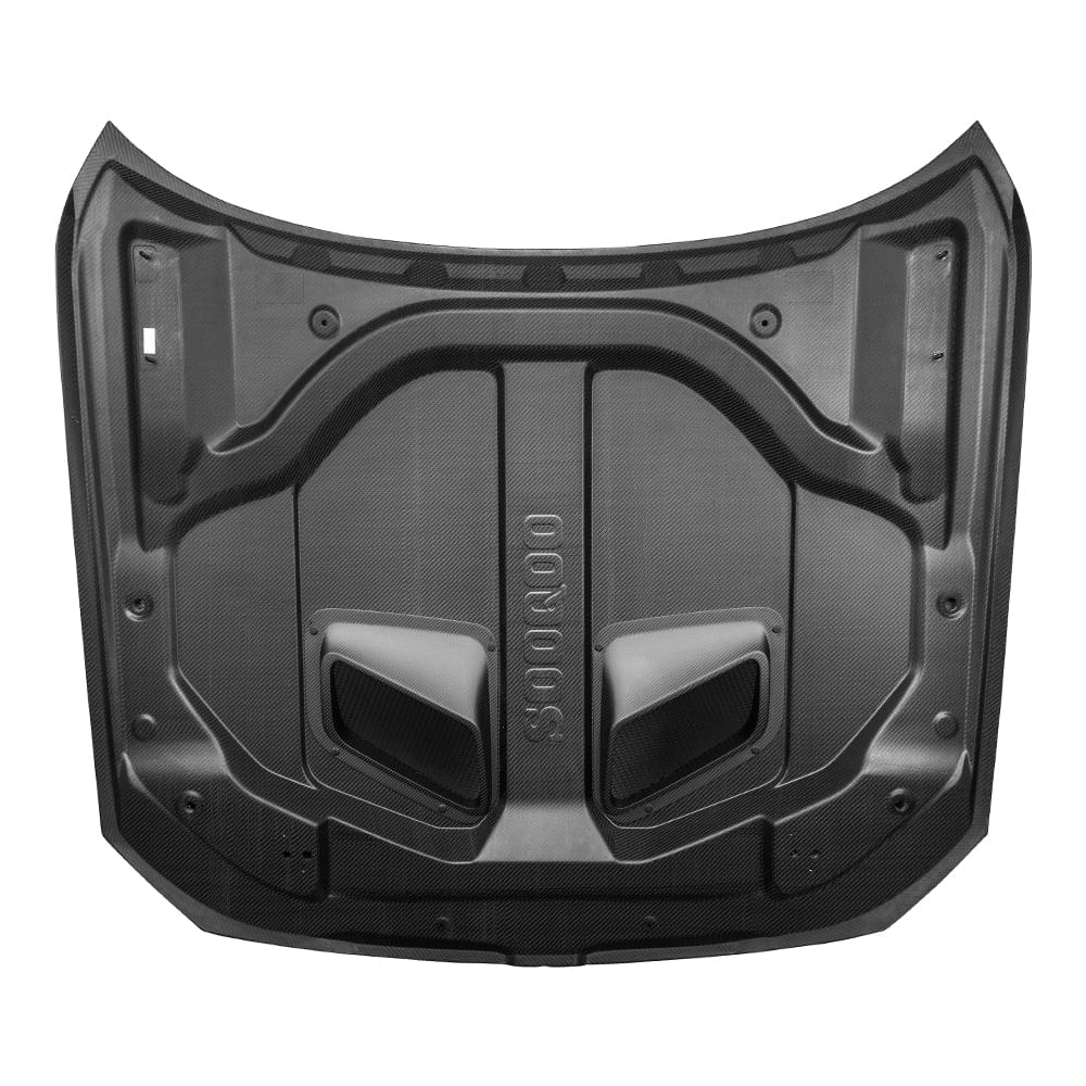 SOOQOO BMW M3 G80 M4 G82 Vented Hood In Prepreg Carbon Fiber — product view 3