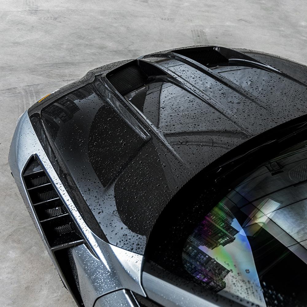 SOOQOO BMW M3 G80 M4 G82 Vented Hood In Prepreg Carbon Fiber — product view 6