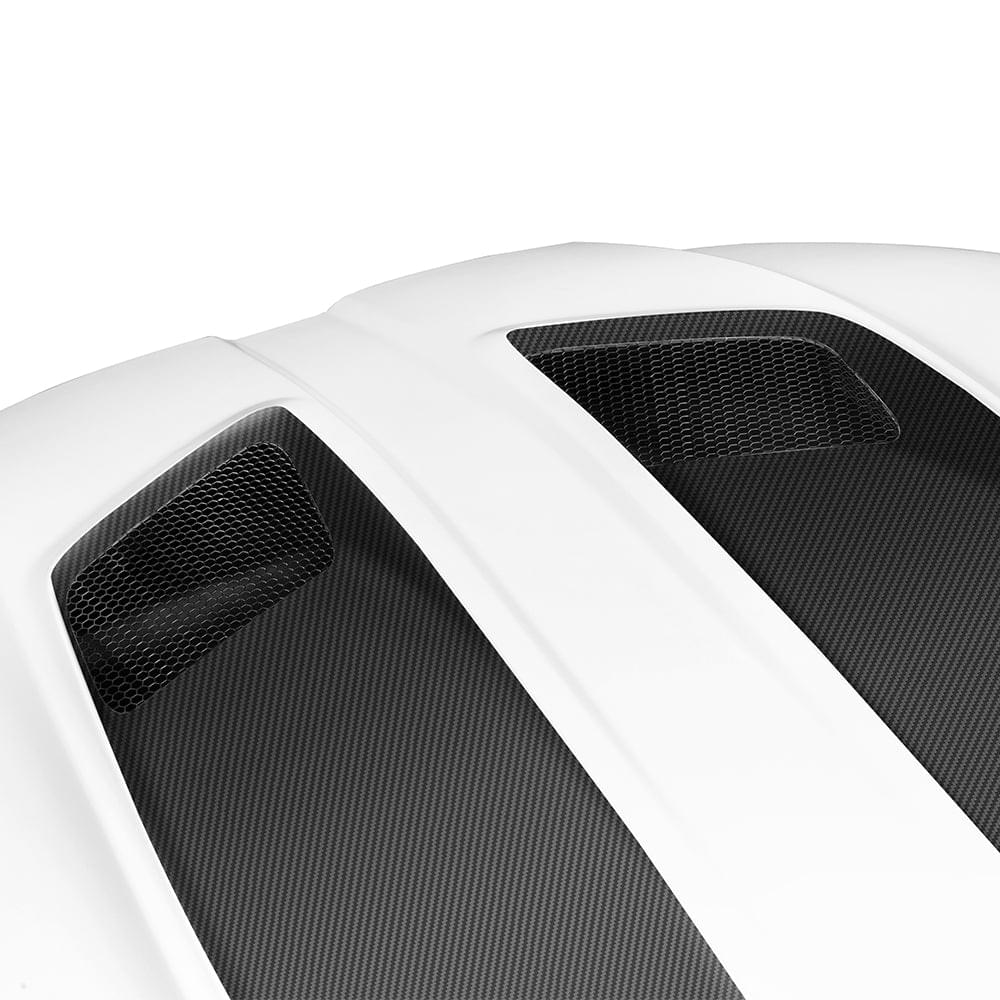 SOOQOO V2 BMW M3 G80 M4 G82 Vented Hood in White Primer Finish — product view 3