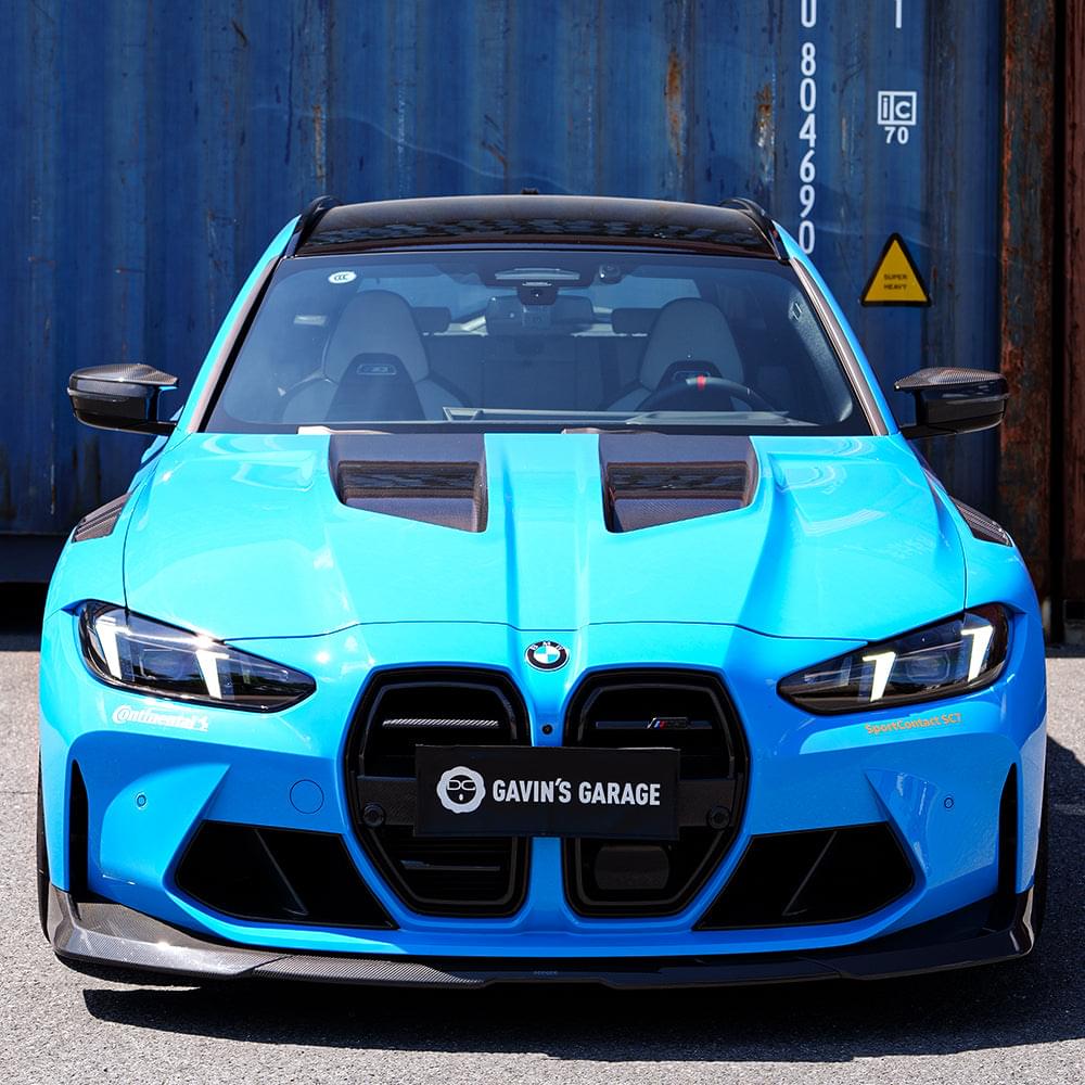 SOOQOO V2 BMW M3 G80 M4 G82 Vented Hood in White Primer Finish — product view 9