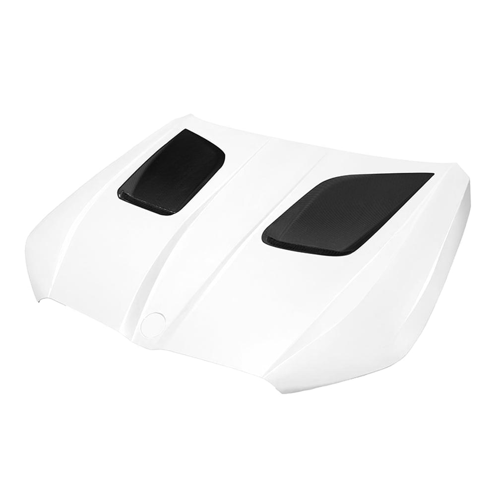 SOOQOO V2 BMW M5 G90 Vented Hood In Primer Finish Carbon — product view 3