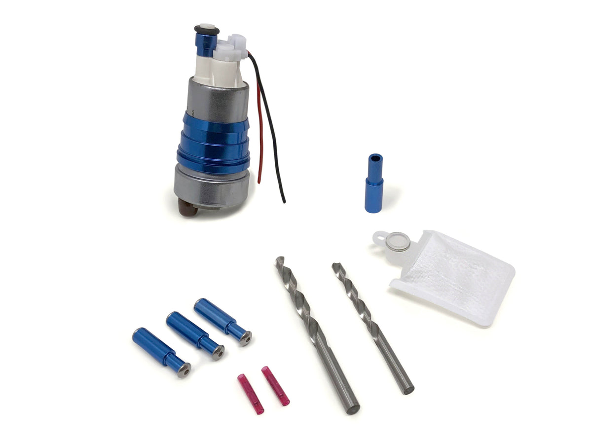 Precision Raceworks Ford Focus ST and Fiesta ST fuel pump kit components