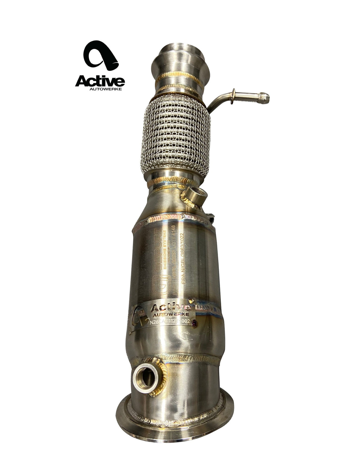 Active Autowerke BMW N26 F3X M228i 328i 428i GESI Catted Downpipe.