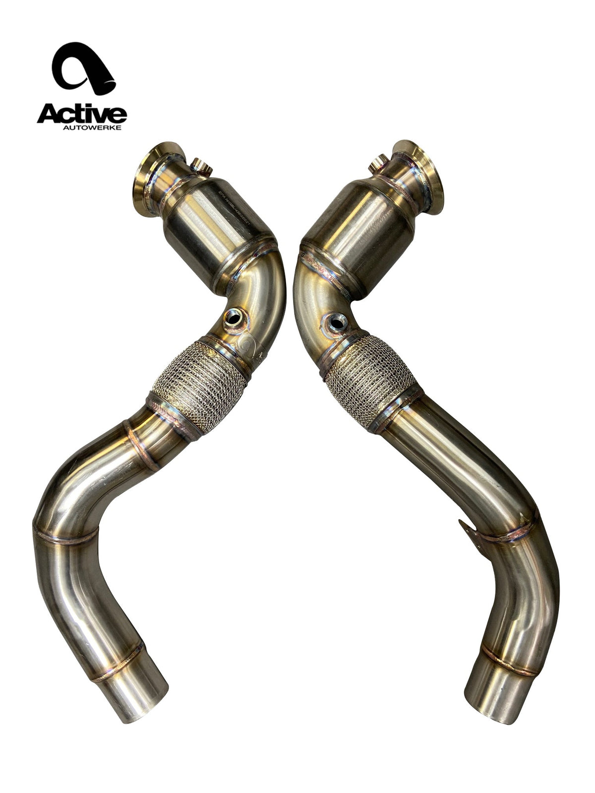 Active Autowerke S63 N63 Aflow Catted Downpipes | V8 BMW X5 M and X6 M X5 X6 550i 650i.