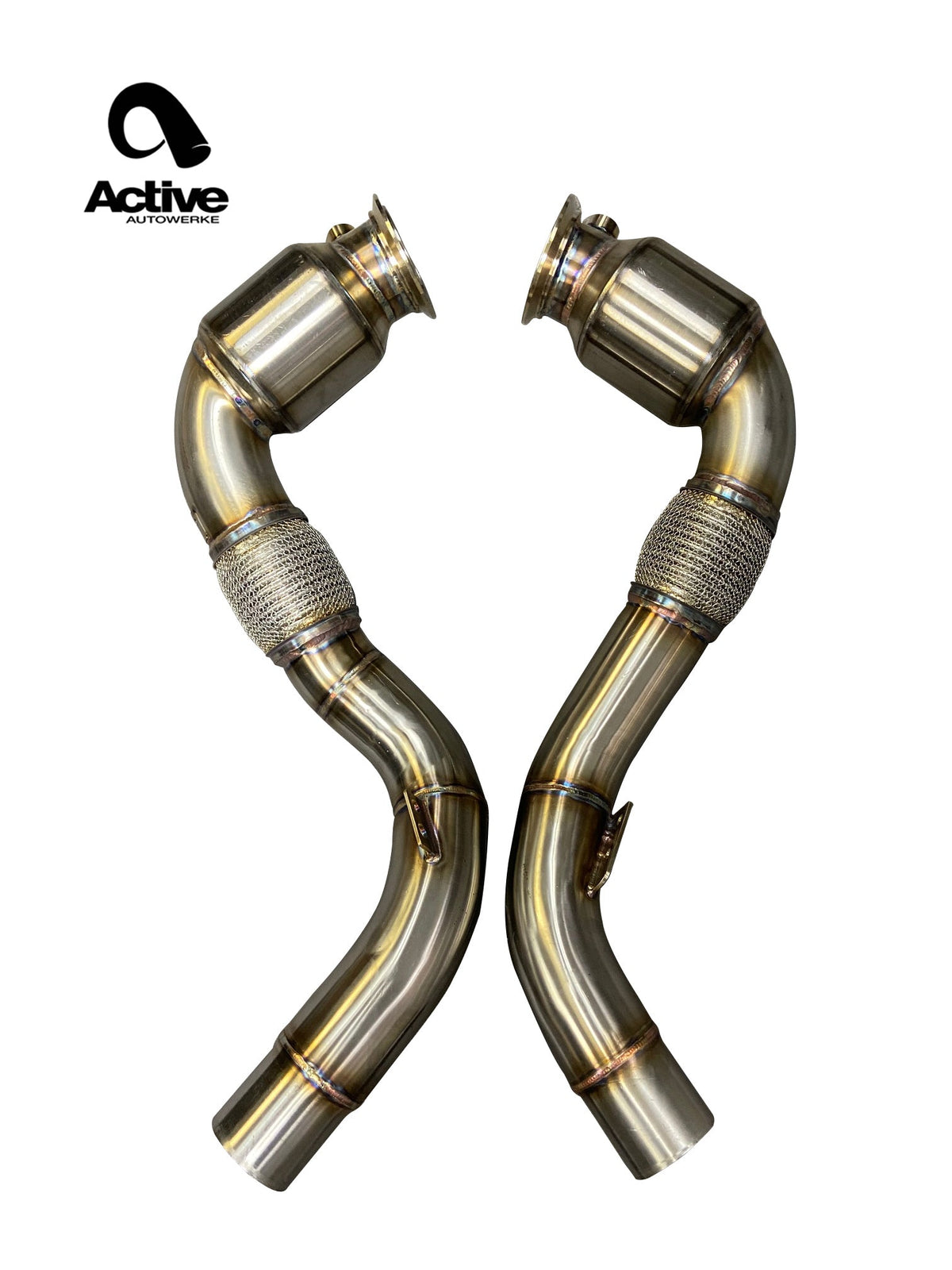 Active Autowerke S63 N63 GESI Catted Downpipes | V8 BMW X5 M and X6 M X5 X6 550i 650i.