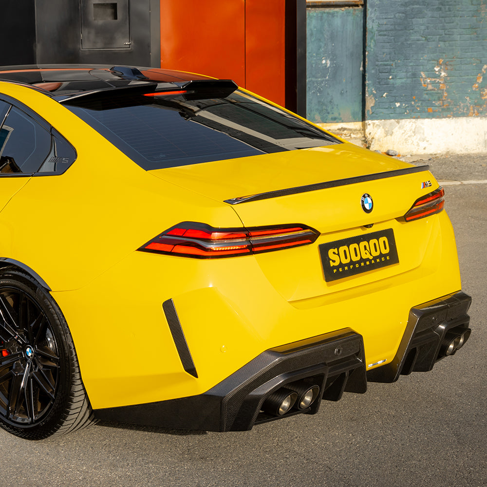 SOOQOO V1 BMW M5 G90 Rear Diffuser In Prepreg Carbon Fiber — product view 4