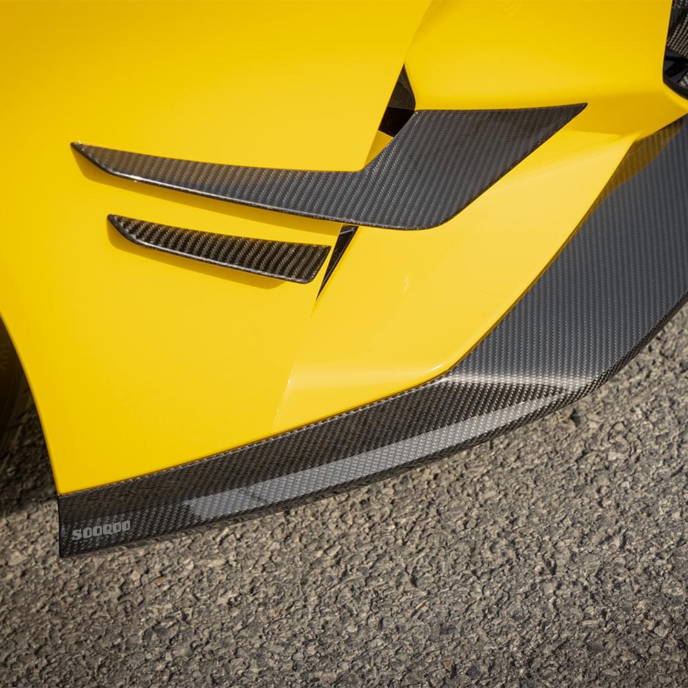 SOOQOO V1 BMW M5 G90 Front Lip In Prepreg Carbon Fiber — product view 10