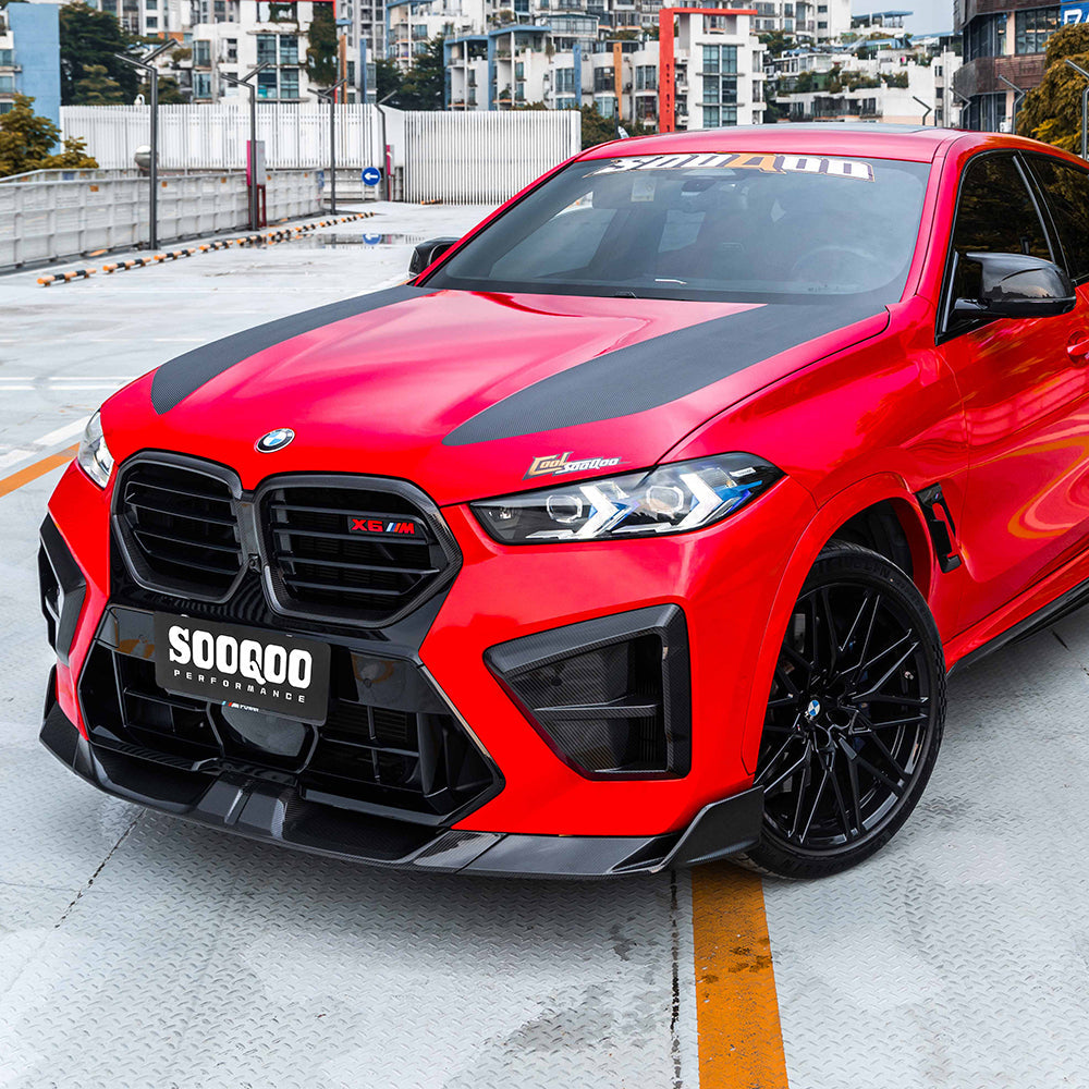 SOOQOO BMW X5M F95 LCI Air Duct In Prepreg Carbon Fiber — product view 9