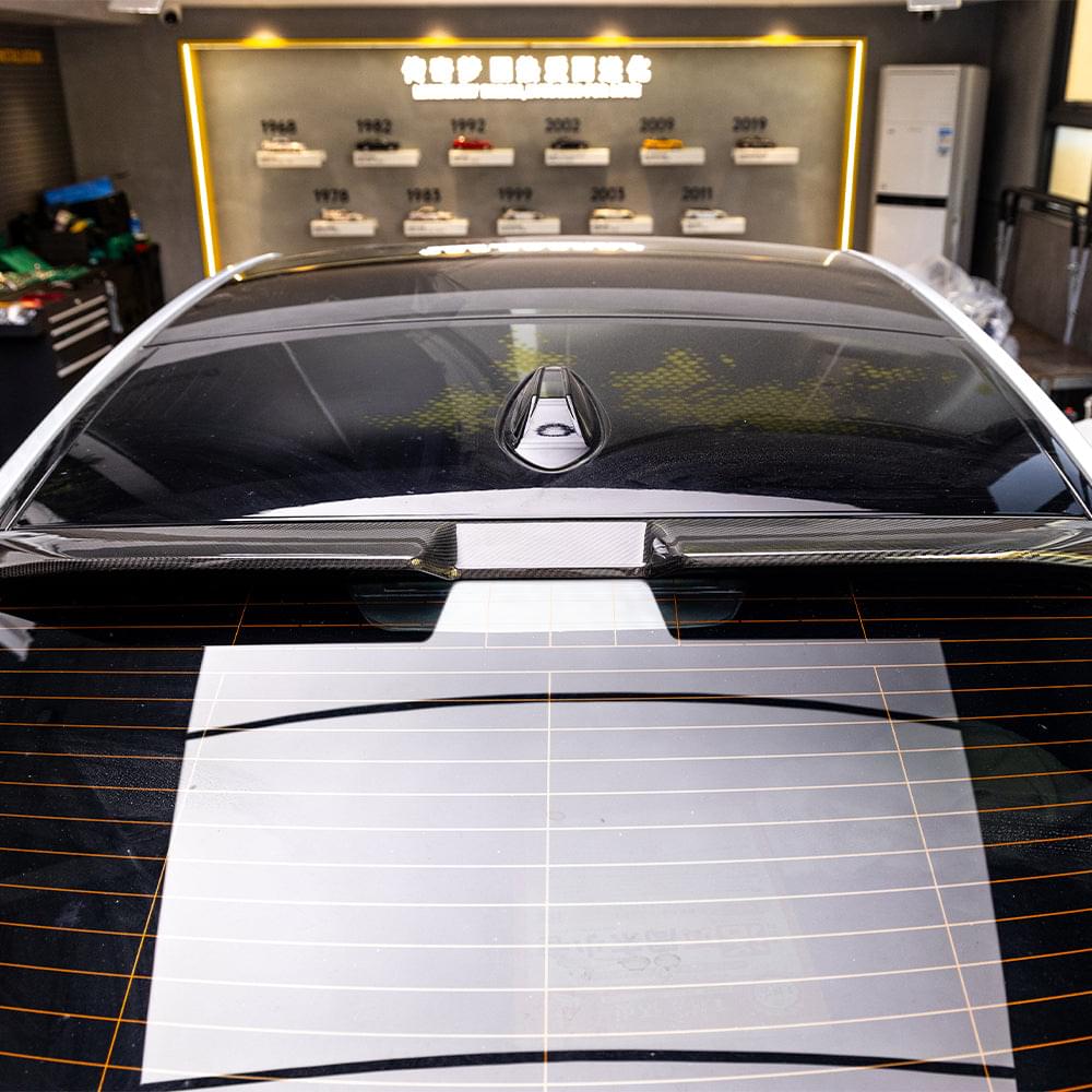 SOOQOO BMW 2 Series F74 Top Spoiler In Prepreg Carbon Fiber — product view 2