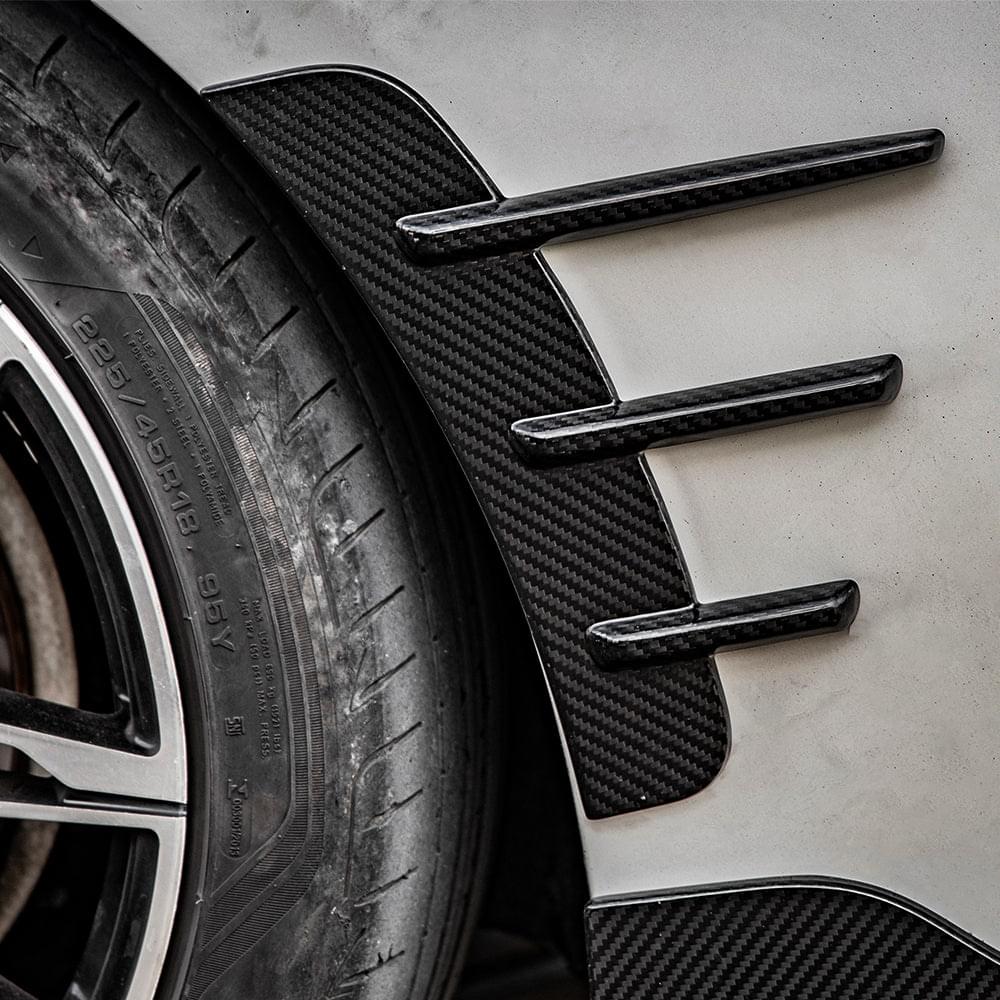 SOOQOO BMW 4 Series G22 Rear Arch Trims In Prepreg Carbon Fiber — product view 6