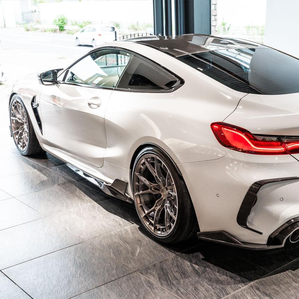 SOOQOO BMW M8 F92 Side Skirt In Prepreg Carbon Fiber — product view 6