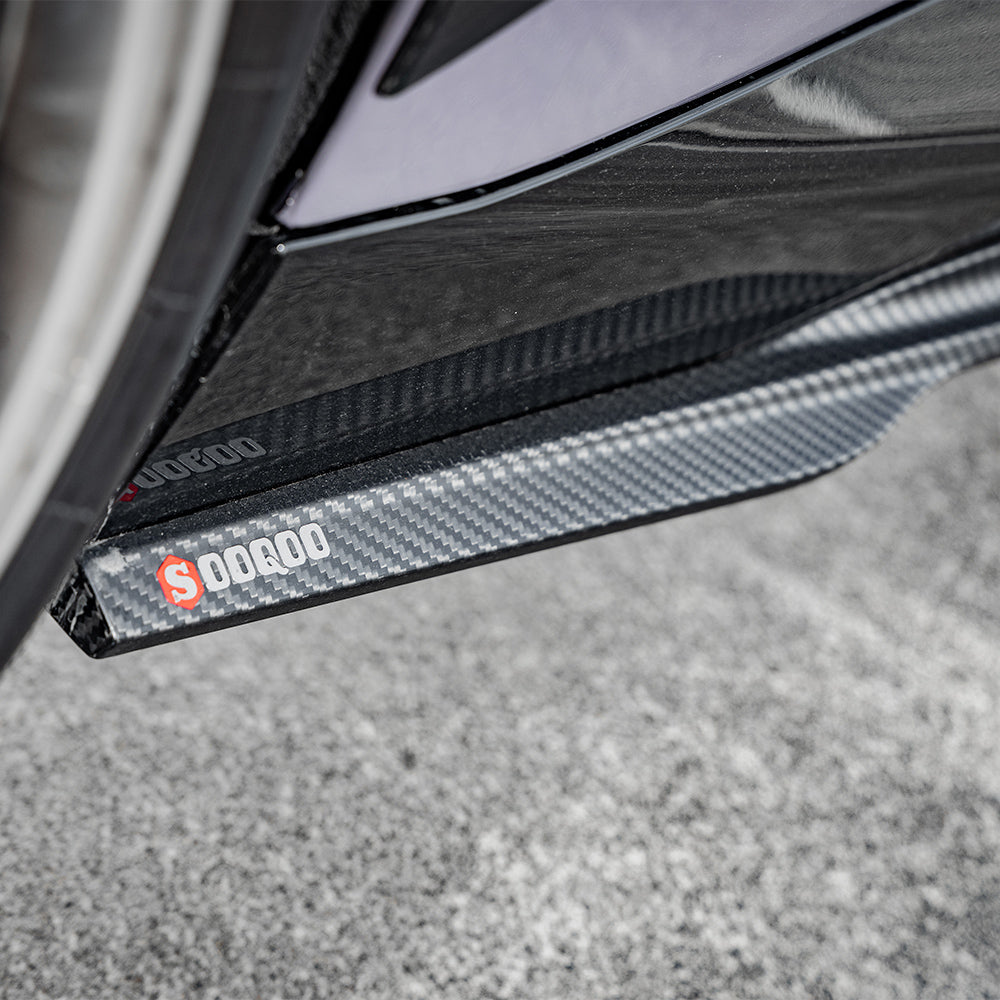 SOOQOO BMW 2 Series G42 Side Skirt In Prepreg Carbon Fiber — product view 10