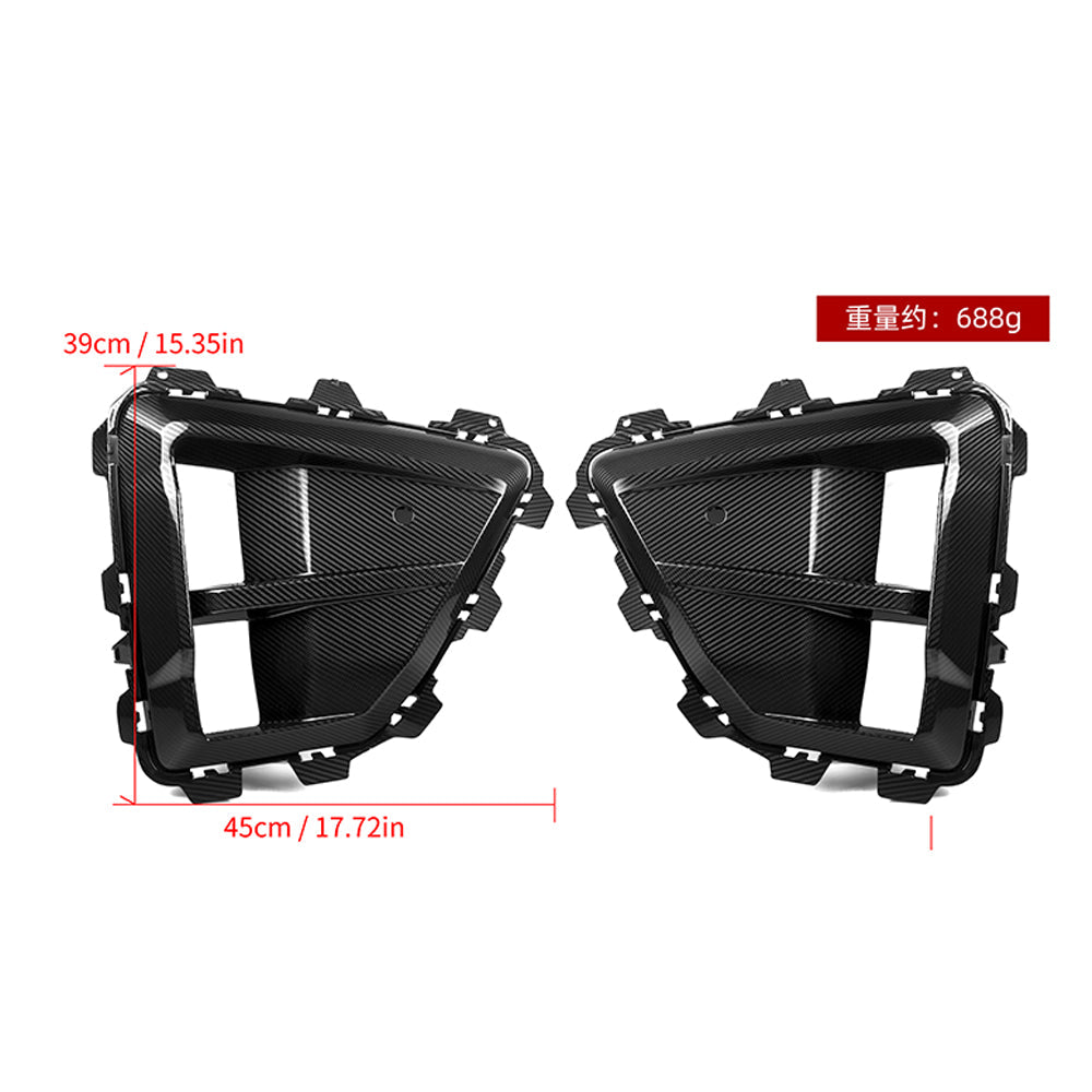 SOOQOO BMW X5M F95 LCI Air Duct In Prepreg Carbon Fiber — product view 7