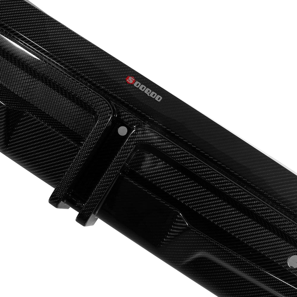 SOOQOO BMW X5M F95 Rear Diffuser W/Brake Light In Prepreg Carbon Fiber — product view 7