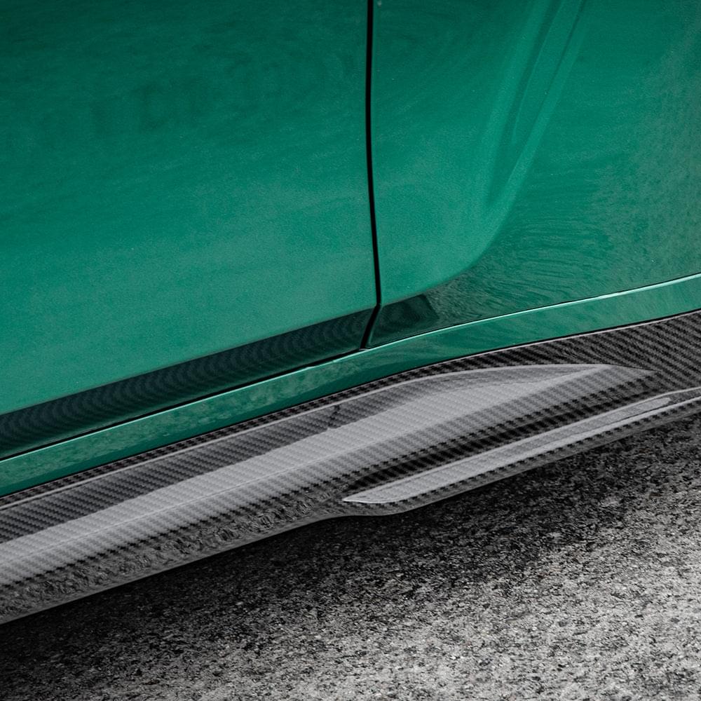 SOOQOO BMW M4 G82 Side Skirt In Prepreg Carbon Fiber — product view 10