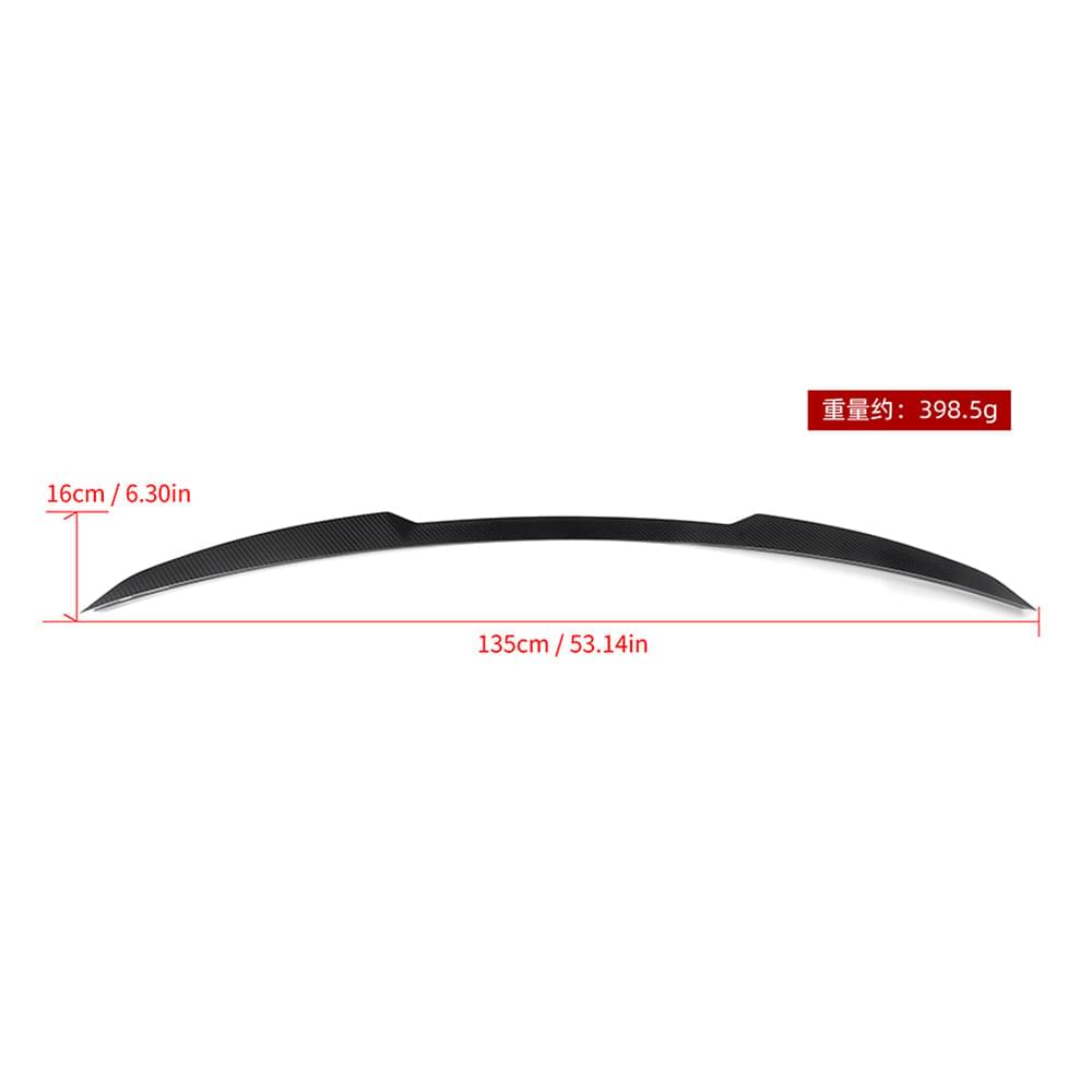 SOOQOO BMW X5M F95 Trunk Spoiler In Prepreg Carbon Fiber — product view 7
