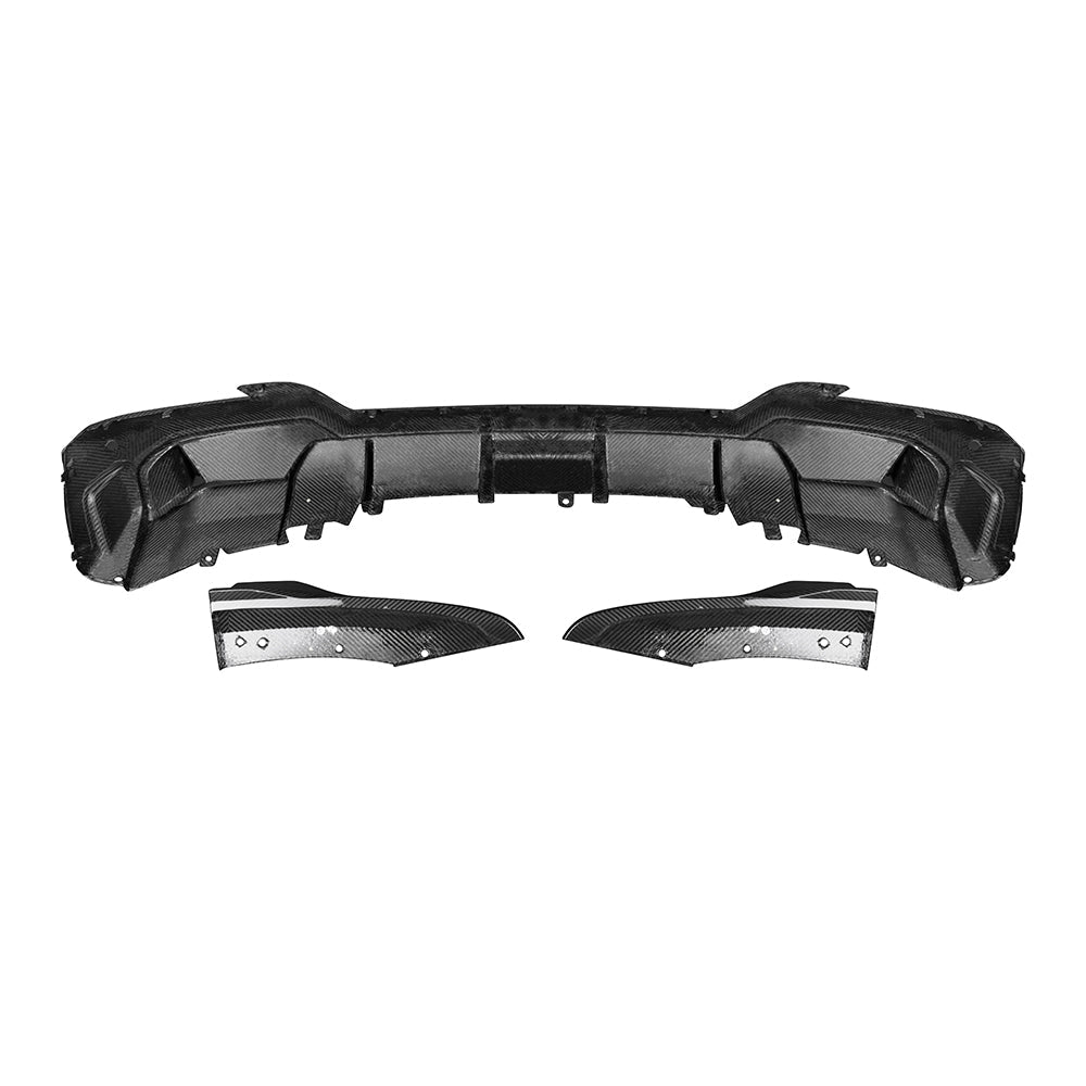 SOOQOO BMW iX3 G08 Rear Diffuser In Prepreg Carbon Fiber — product view 5