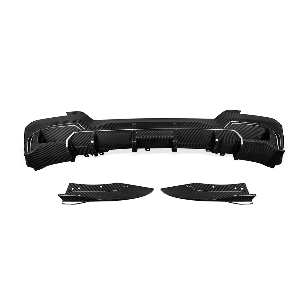 SOOQOO BMW iX3 G08 Rear Diffuser In Prepreg Carbon Fiber