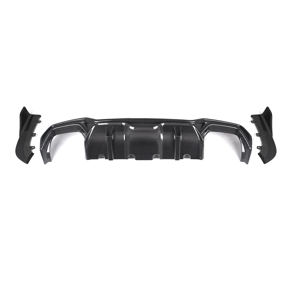 SOOQOO BMW 4 Series G22 Rear Diffuser In Prepreg Carbon Fiber — product view 5