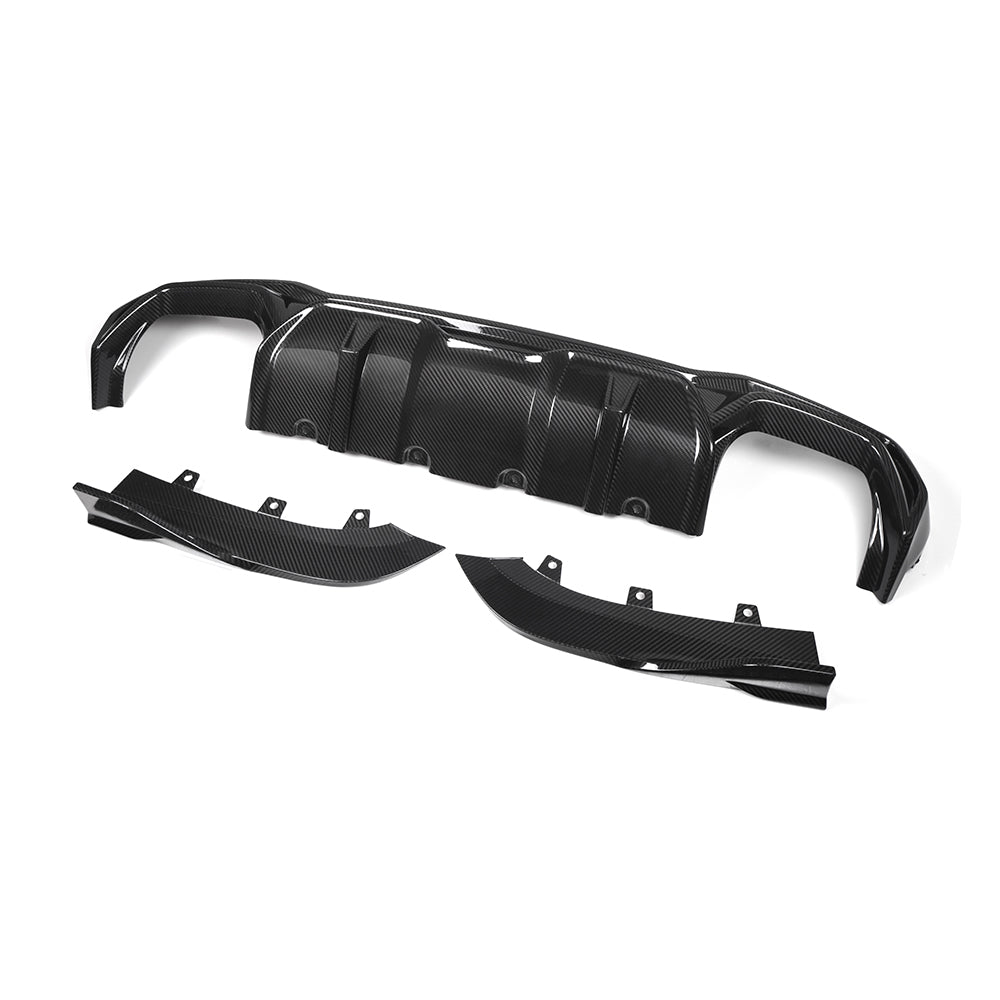 SOOQOO BMW 4 Series G22 Rear Diffuser In Prepreg Carbon Fiber — product view 7