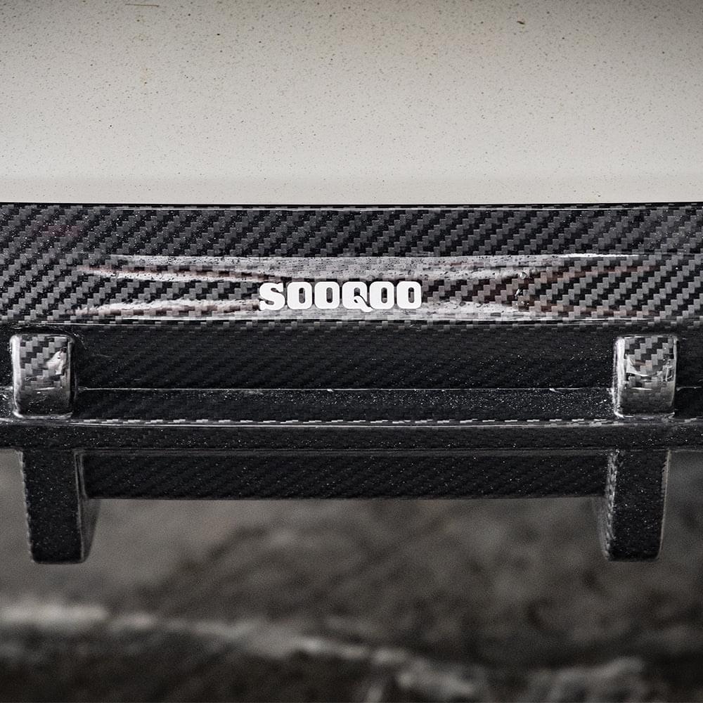 SOOQOO BMW iX3 G08 Rear Diffuser In Prepreg Carbon Fiber — product view 8