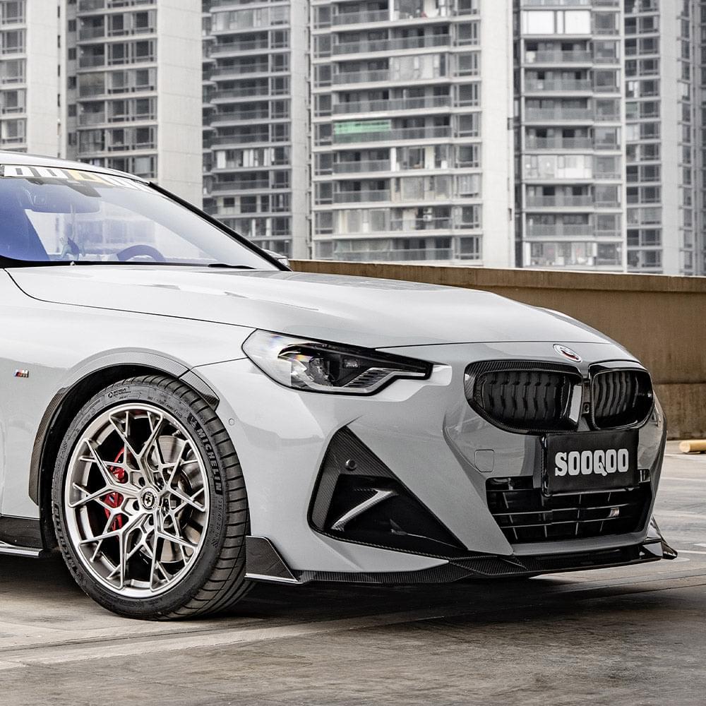 SOOQOO BMW 2 Series G42 Air Inlets In Prepreg Carbon Fiber — product view 4