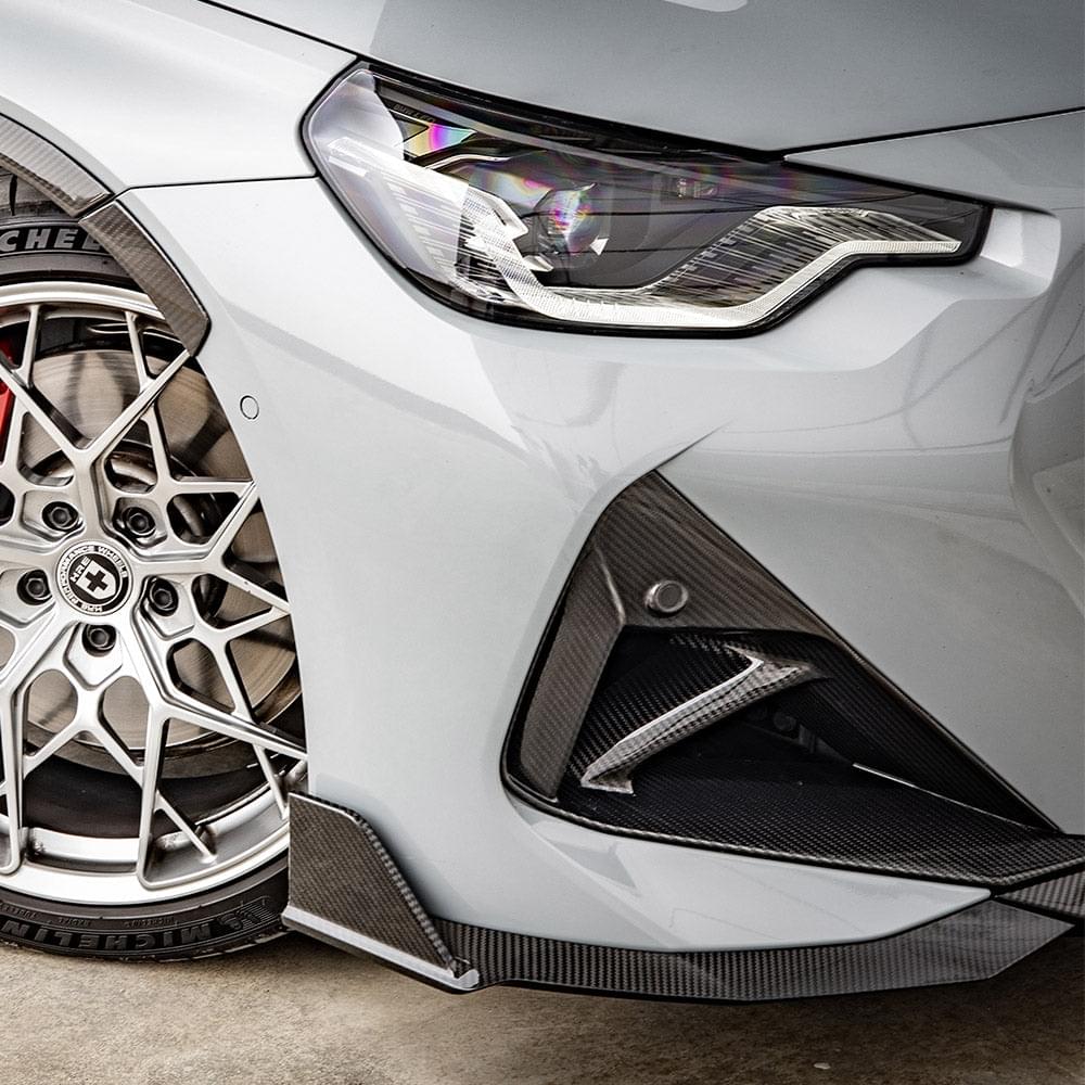 SOOQOO BMW 2 Series G42 Air Inlets In Prepreg Carbon Fiber — product view 2