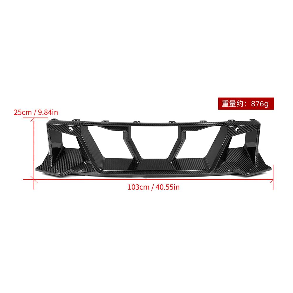 SOOQOO BMW M2 G87 Lower Grille In Prepreg Carbon Fiber — product view 9