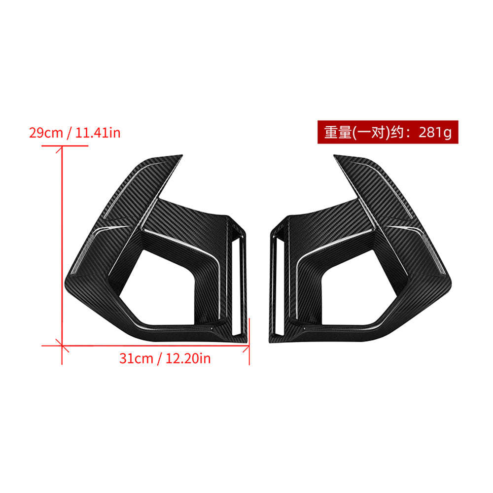 SOOQOO BMW X3M F97 X4M F98 LCI Carbon Fiber Front Duct - COLORADO N5X
