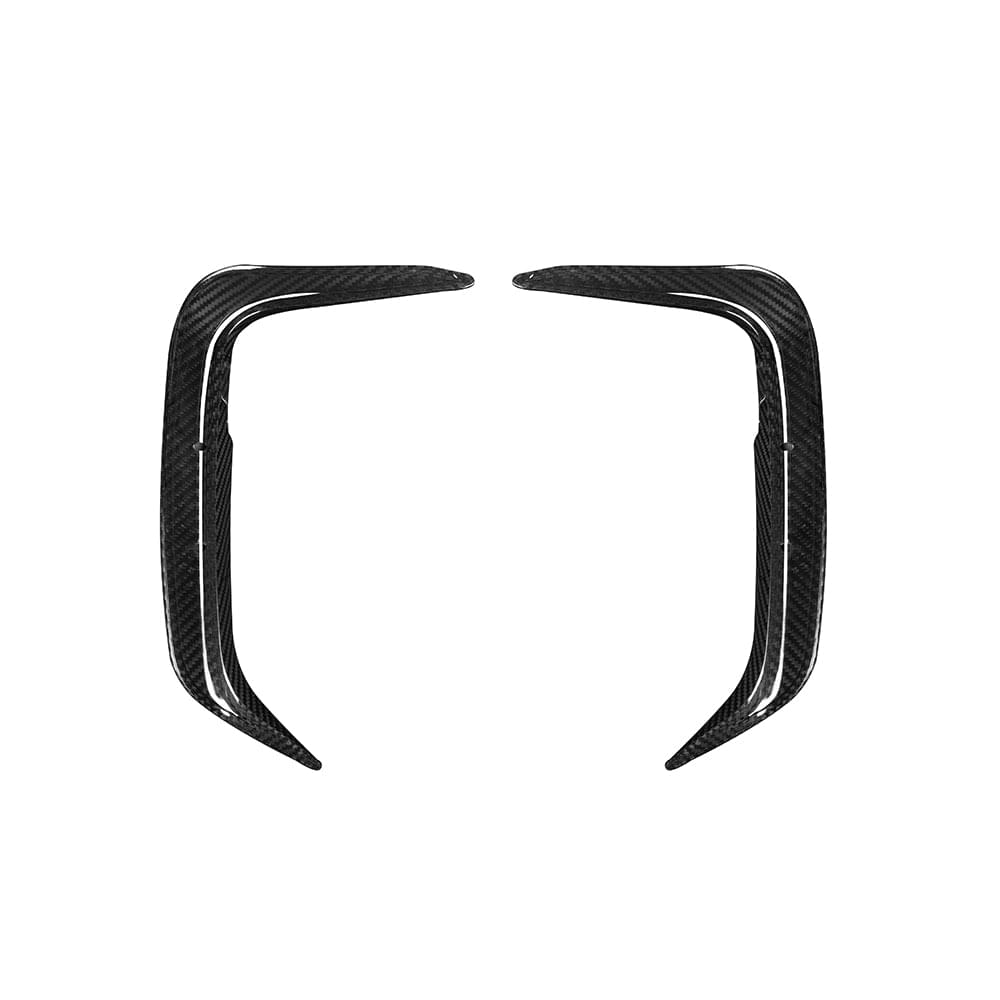SOOQOO BMW IX3 G08 Rear Bumper Inserts In Prepreg Carbon Fiber — product view 3